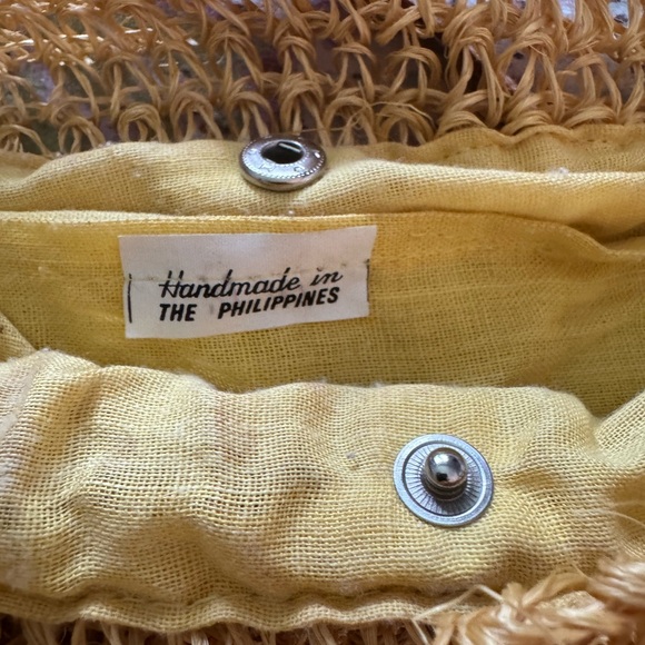 Yellow and Brown Hobo Bag with Spiral Design - Picture 5 of 8